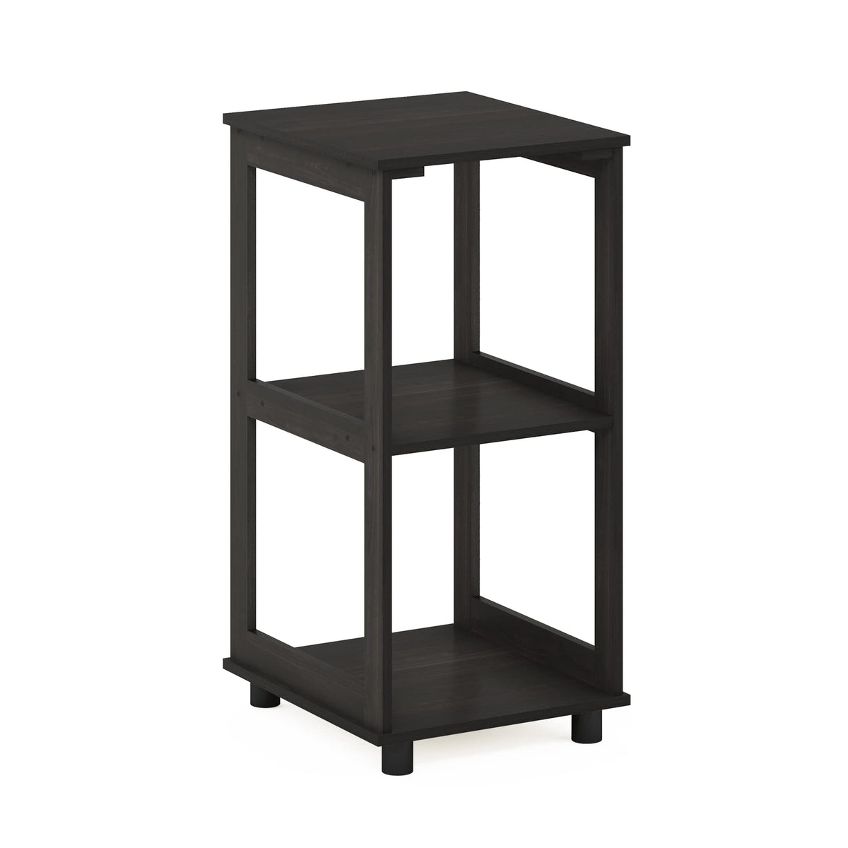 Furinno Romain 2-Tier Tall End Table, Espresso