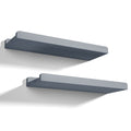 Love-KANKEI Floating Shelves Wall Mounted Set of 2, 17 Inch Rustic Wood Wall Shelves for Storage, Bedroom Living Room Bathroom K