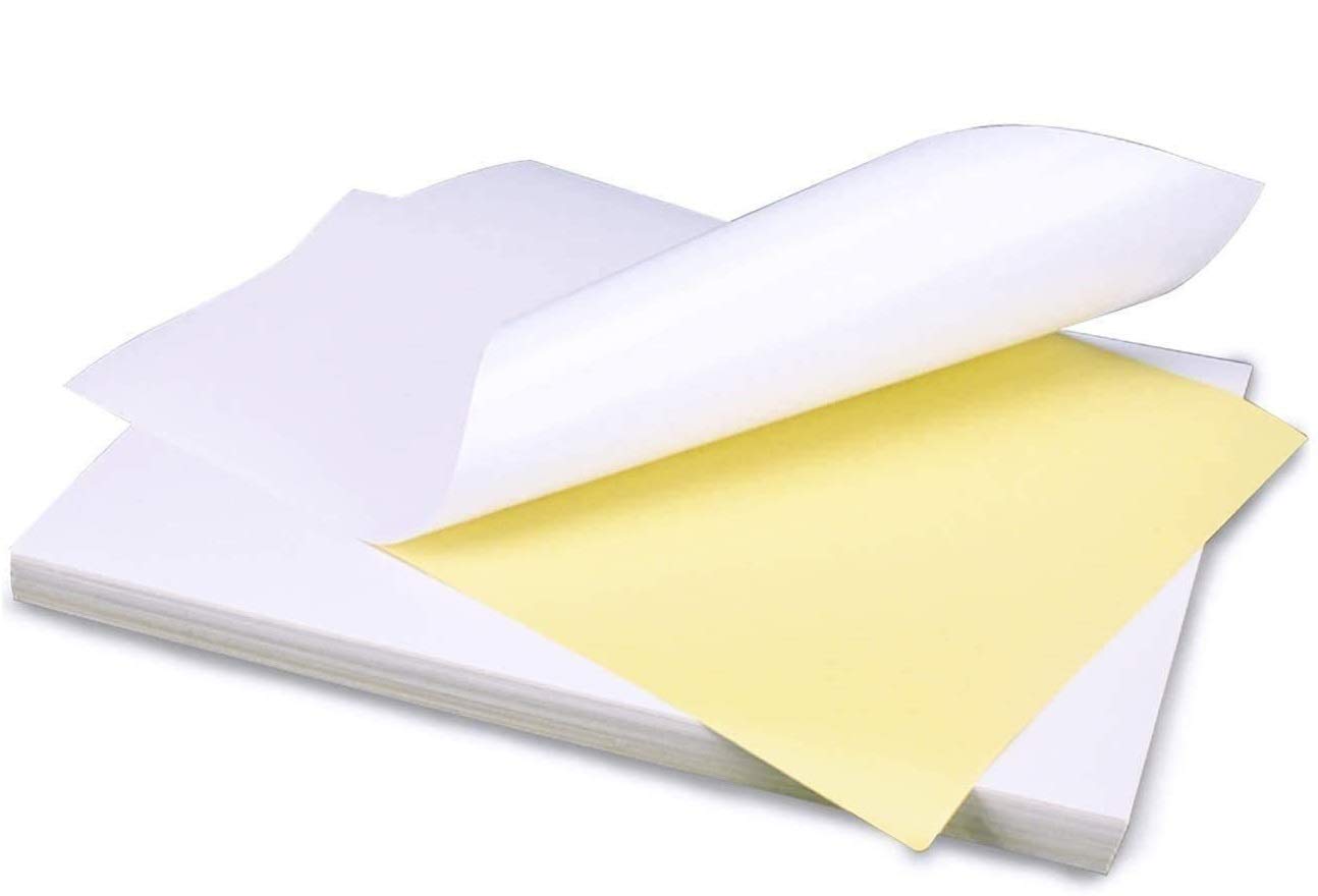 True-Ally Sticker Self-Adhesive Glossy Photo Paper A4 Size 120 Gsm For Inkjet Printer (White) Dries Quickly Diy Sticker Printing