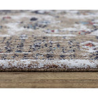 Sanction 8' X 10' Abstract Beige/White/Brown/Multi Color Power-Loomed Area Rug