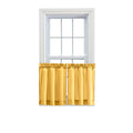 Ellis Curtain Stacey Sheer Tailored Tier Pair Curtains, 56 x 36, Yellow