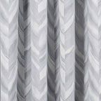 Eclipse Haley Thermal Insulated Single Panel Rod Pocket Darkening Curtains For Living Room, 37 In X 63 In, Silver