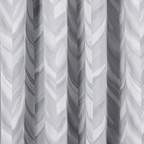 Eclipse Haley Thermal Insulated Single Panel Rod Pocket Darkening Curtains For Living Room, 37 In X 63 In, Silver