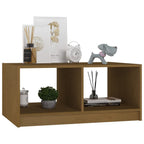 vidaXL Coffee Table Honey Brown 29.5"x19.7"x13.2" Solid Pinewood
