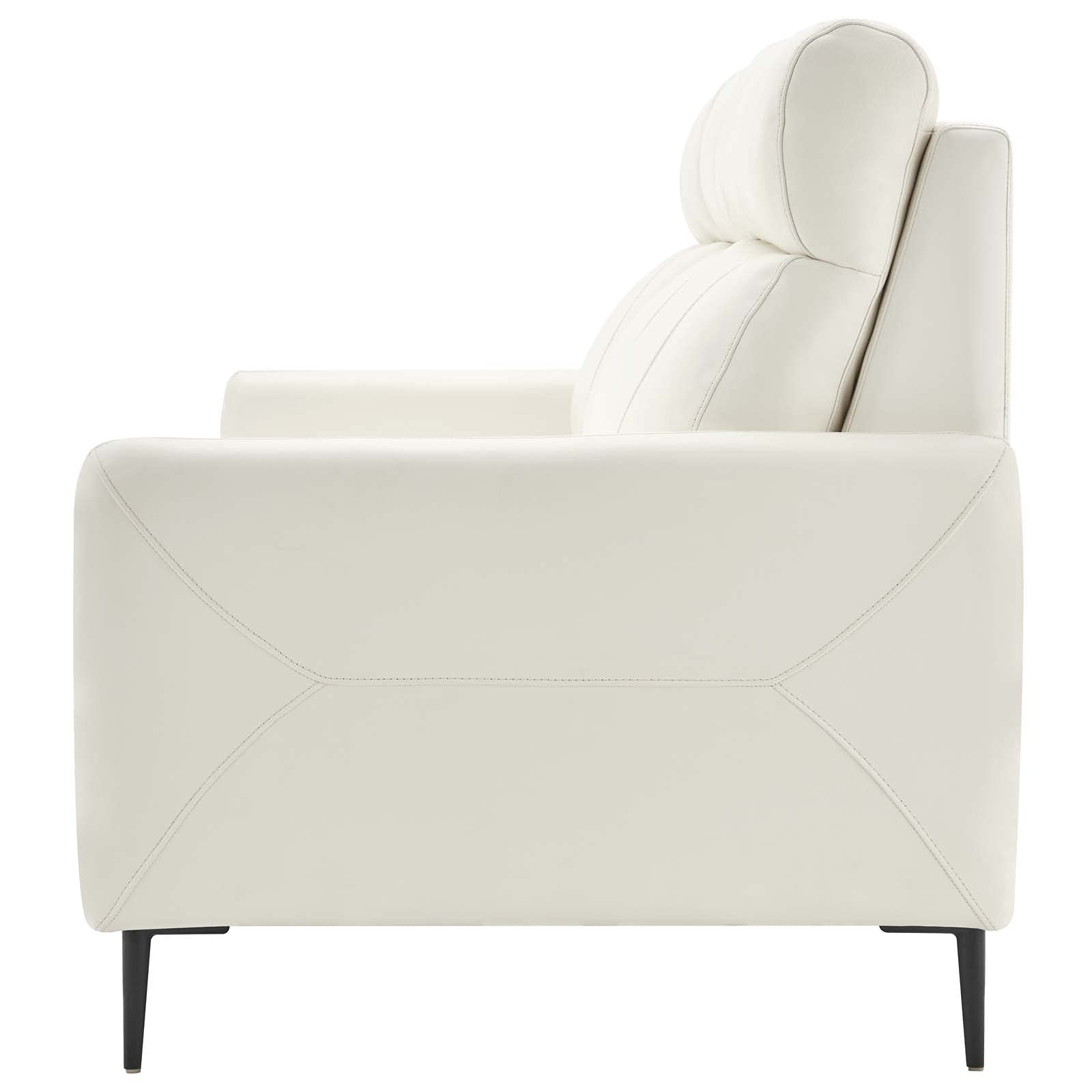 Modway EEI-4561-WHI Huxley Leather Sofa, White