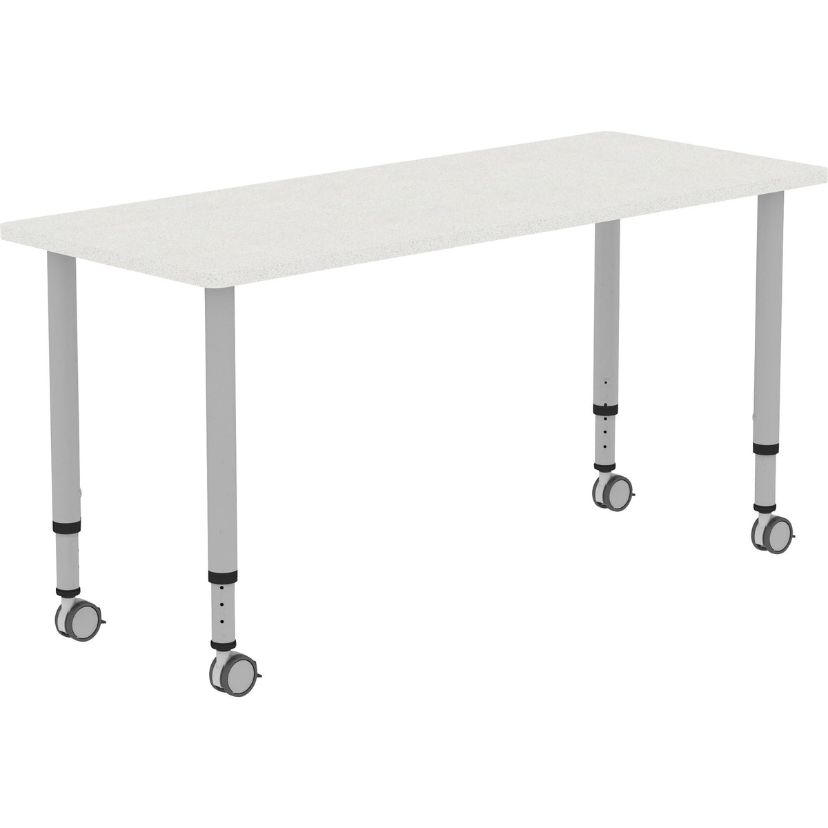 Lorell, Llr69579, Height-Adjustable 60&quot; Rectangular Table, 1 Each