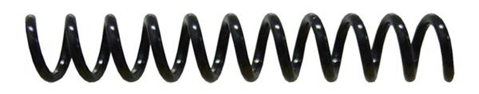8Mm Plastic Spiral Coil Black Pack Of 100