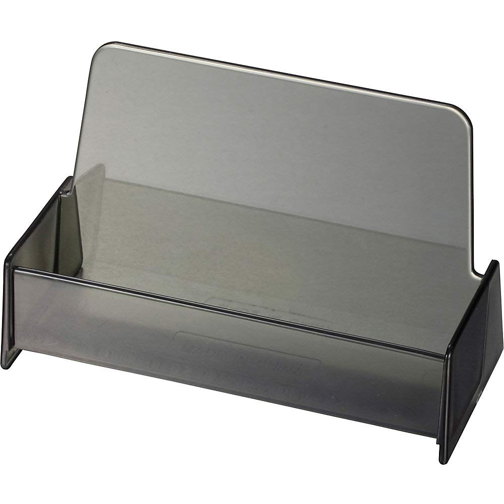 Officemate International Corp. 97833 Business Card Holder, 3-7/8-Inch X1-7/8-Inch X2-3/8-Inch , Smoke