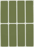Royal Green Rectangular Sticker Color Coded Write On Labels For Organizing, Moving, & Mailing, 3X1 Inch Stickers Writable Labels
