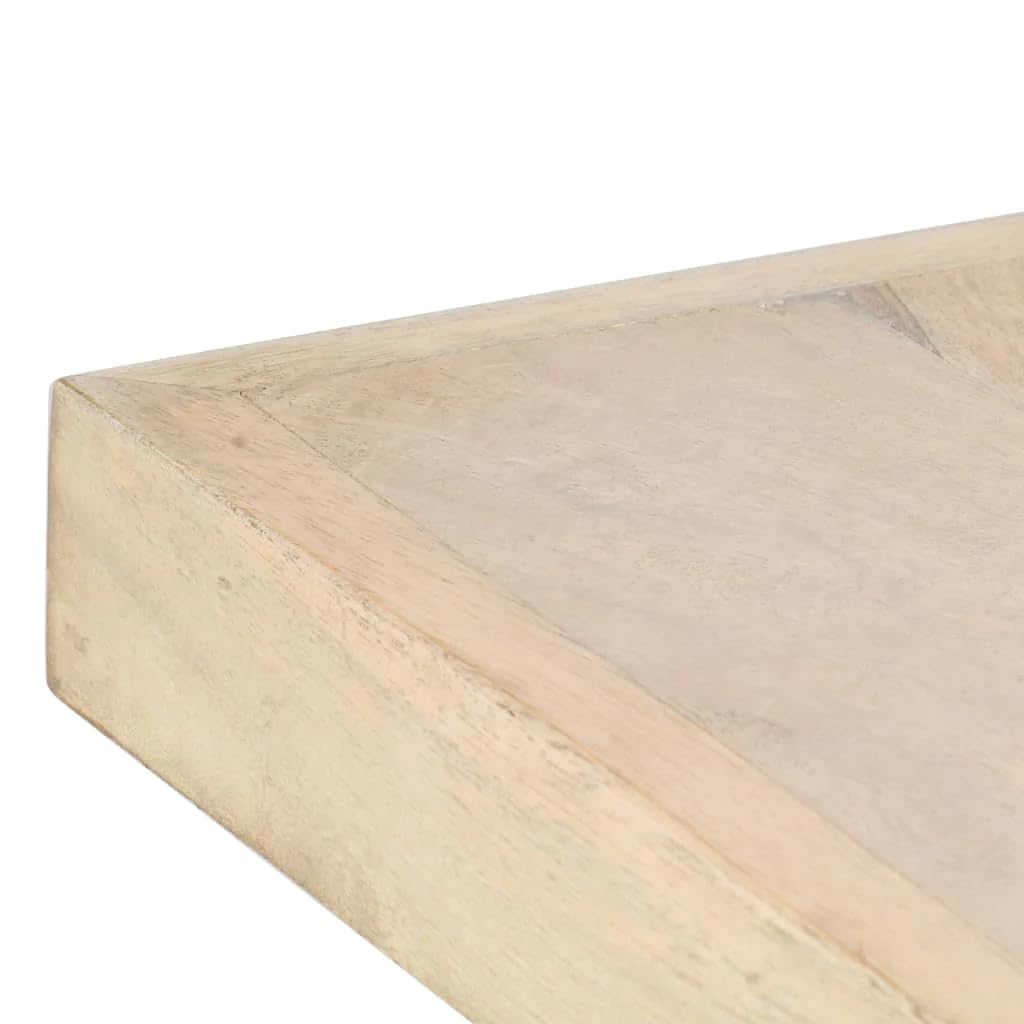 vidaXL Dining Table 180x90x76 cm Solid Bleached Mango Wood