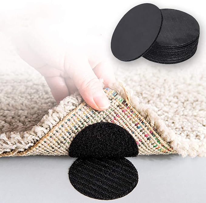 S SINDHIA Multipurpose SelfAdhesive Double Sided NonSlip Bed Sheet Fasteners for Carpets Mats Rugs Bed Sheets Pillows Sofa Mat