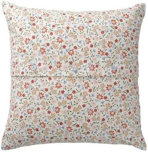 Ikea Gullnattljus Cushion Cover, White/Floral Pattern, 50X50 Cm