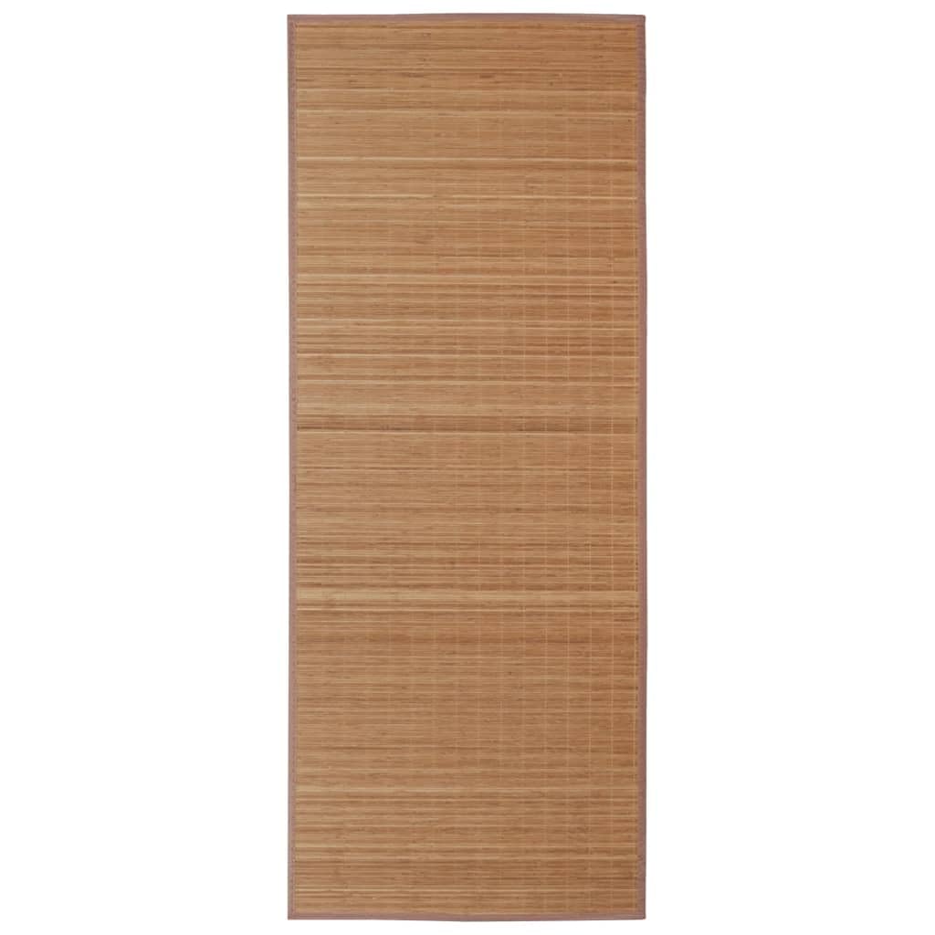 vidaXL Rug Bamboo 63&quot;x90.6&quot; Brown