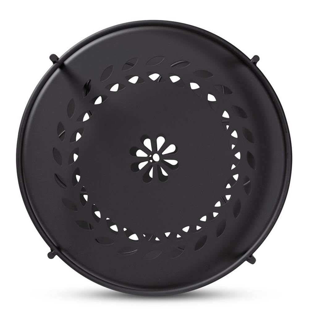 Baxton Studio Dallan Modern Industrial Black Metal 2-Tier Kitchen Cart