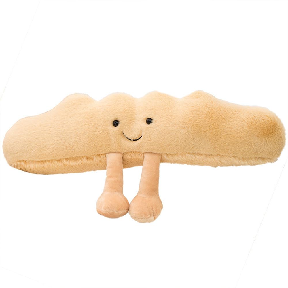 Natureman 9' Croissant Plush Toy Cute Croissant Bread Pillow Stuffed Animals Funny Soft Food Plushies Toy-Baguette (Baguette)