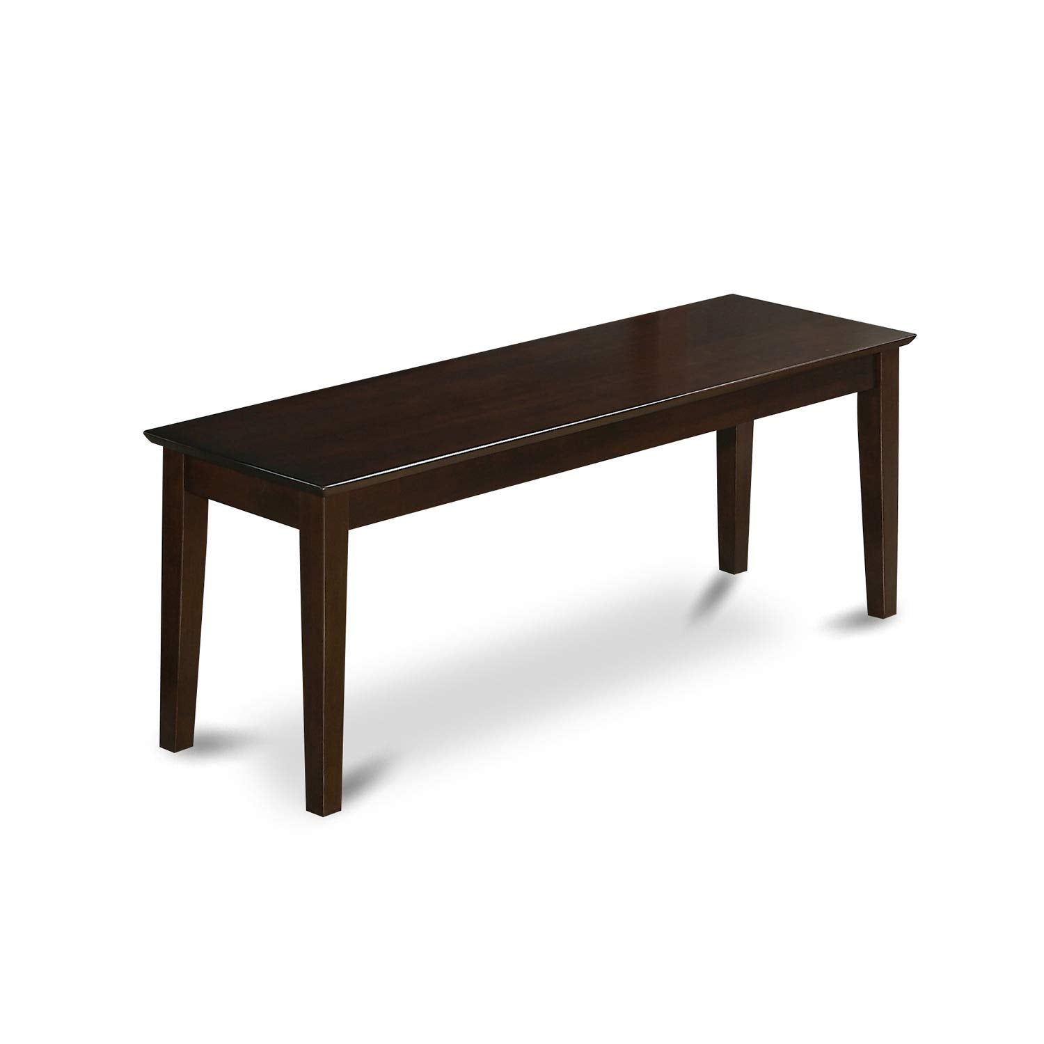 East West Furniture CAPF6-CAP-W 6 Piece Set Contains a Rectangle Wooden Table and 4 Dining Room Chairs with a Bench, 36x60 Inch