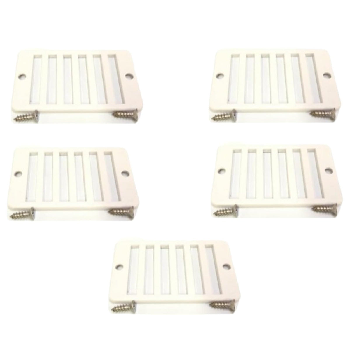 Southeastern 5 Pack Swimming Pool Deck Drain Rectangular Grate 2X4 With Screws Replacement For Hayward(R) Sp1019Ba