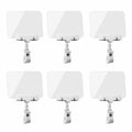 Suntrade 6 Pcs Mini Plastic Rectangle Chalkboard Sign With Clips, Reusable Message Board Food Labels For Party Farm Restaurant (
