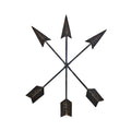 Large 3-Set Arrow Wall Decor | Rustic 15 Cast Iron Metal Arrows Bound with Wire by Wallcharmers
