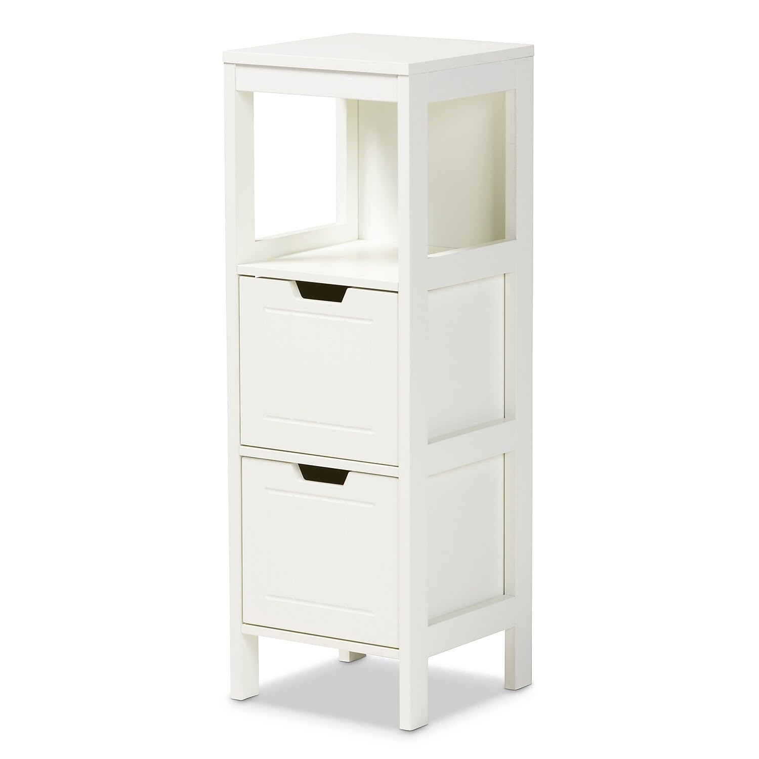 Baxton Studio Reuben 2-Drawer Wood Storage Cabinet - Thumbnail 3