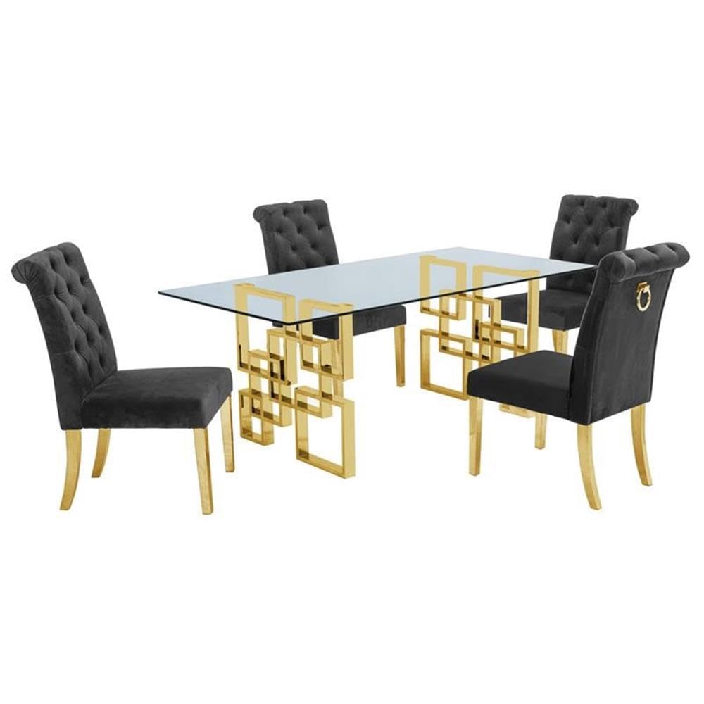 Best Quality Furniture D222-4Sc140 Dining Set - Thumbnail 2