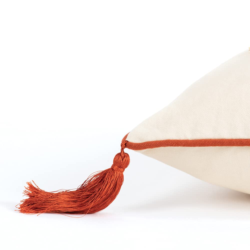 Rizzy Home Botanical 14&quot; x 26&quot; Poly Filled Pillow with Cotton Duck Cover-Multi