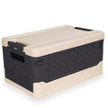 TOPCJ Foldable Storage Bins with Lids,Closet Organizer,Stackable Plastic Storage Containers with Secure Latching Buckles,Perfect