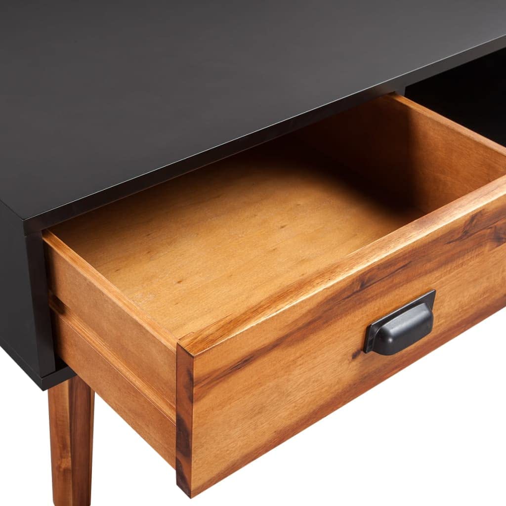 vidaXL Solid Acacia Wood Coffee Table 35.4"x19.7"x15.7"