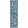 Marbella Mb4 Blue Traditional Rug Runner 2' 3" X 10'