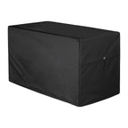 Hrefeu Patio Table Cover Black- 63 X 30 X 28 Inch, Heavy Duty 600D Oxford Deck Box Cover, Outdoor Table Cover,Outdoor Patio Furn
