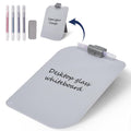 Tsj Office Small Desktop Whiteboard - 12 X 8 Inches Glass Dry Erase Board With Stand, Desk Board Buddy For Home, Office, School