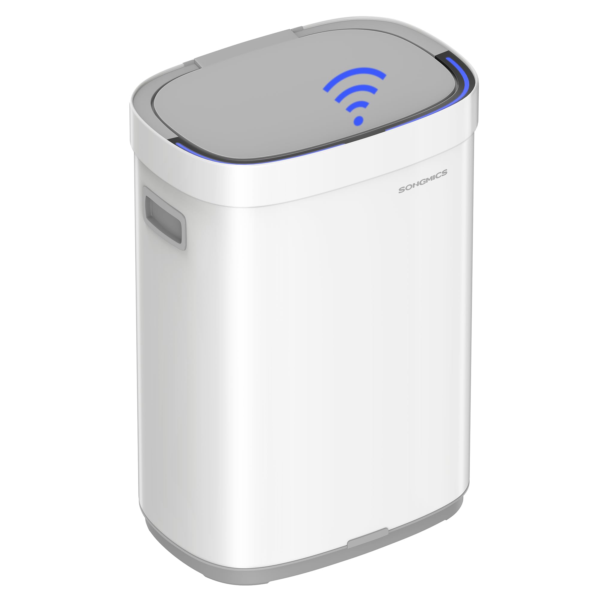 SONGMICS Kitchen Trash Can, 17.2-Gallon (65 L) Motion Sensor Garbage Can, Stainless Steel Trash Bin, Ozone Odor Control, Stay-Op