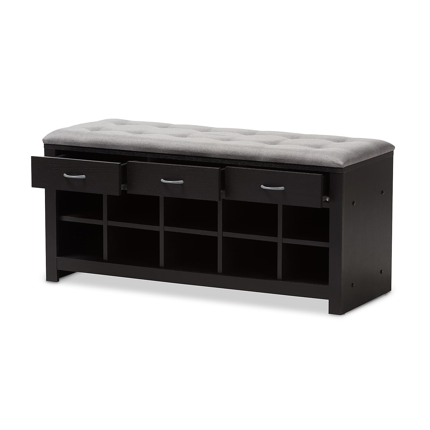 Baxton Studio Modern Shoe Storage Bench - Thumbnail 2