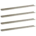 vidaXL Wall Shelves Floating Shelves Display Shelves 4 Pcs Concrete Gray MDF - Home Office Living Room