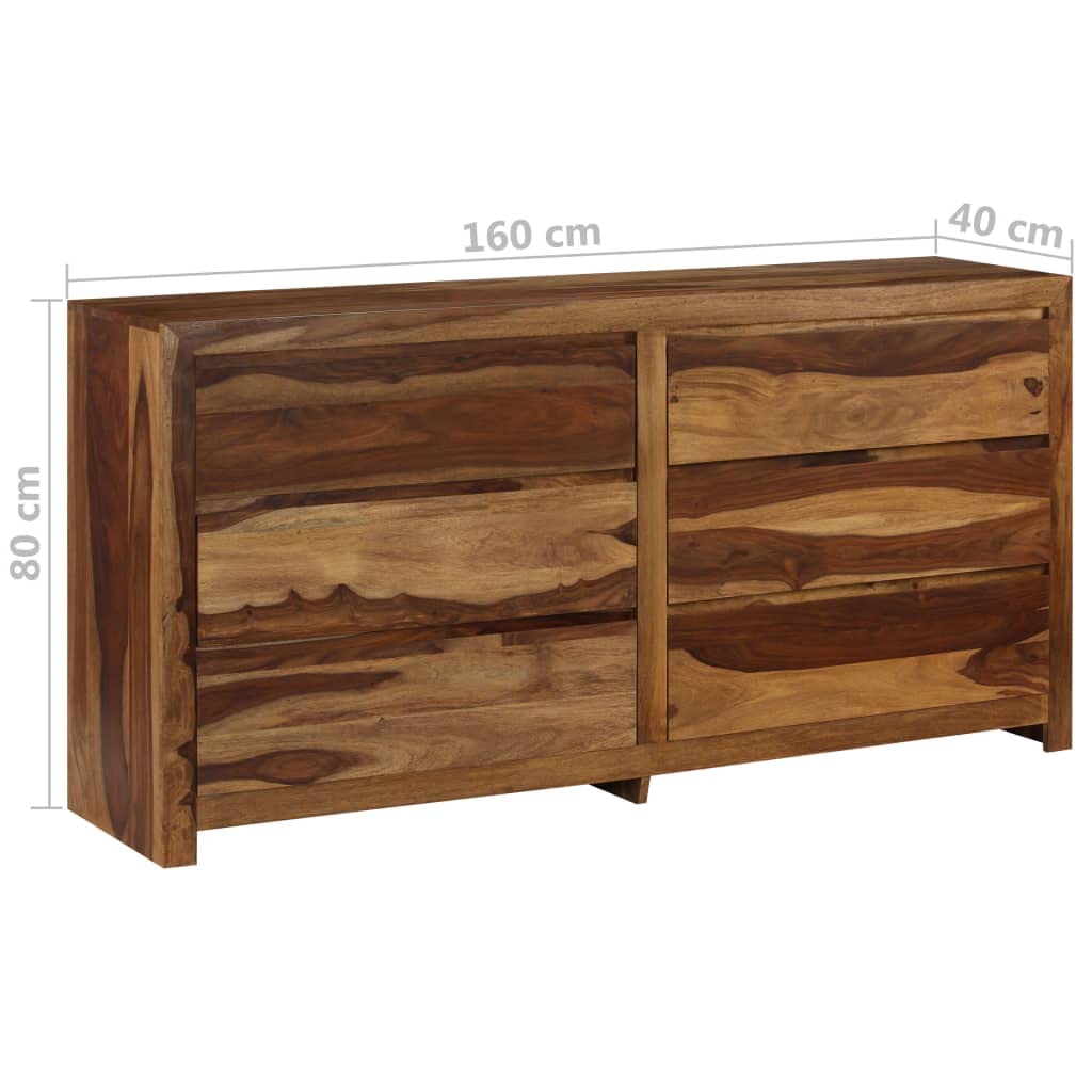vidaXL Sesham Solid Wood Sesham Chest of Drawers