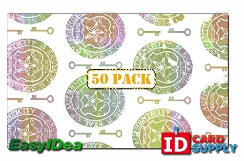 Key And Seal Id Card Hologram [50 Pack]