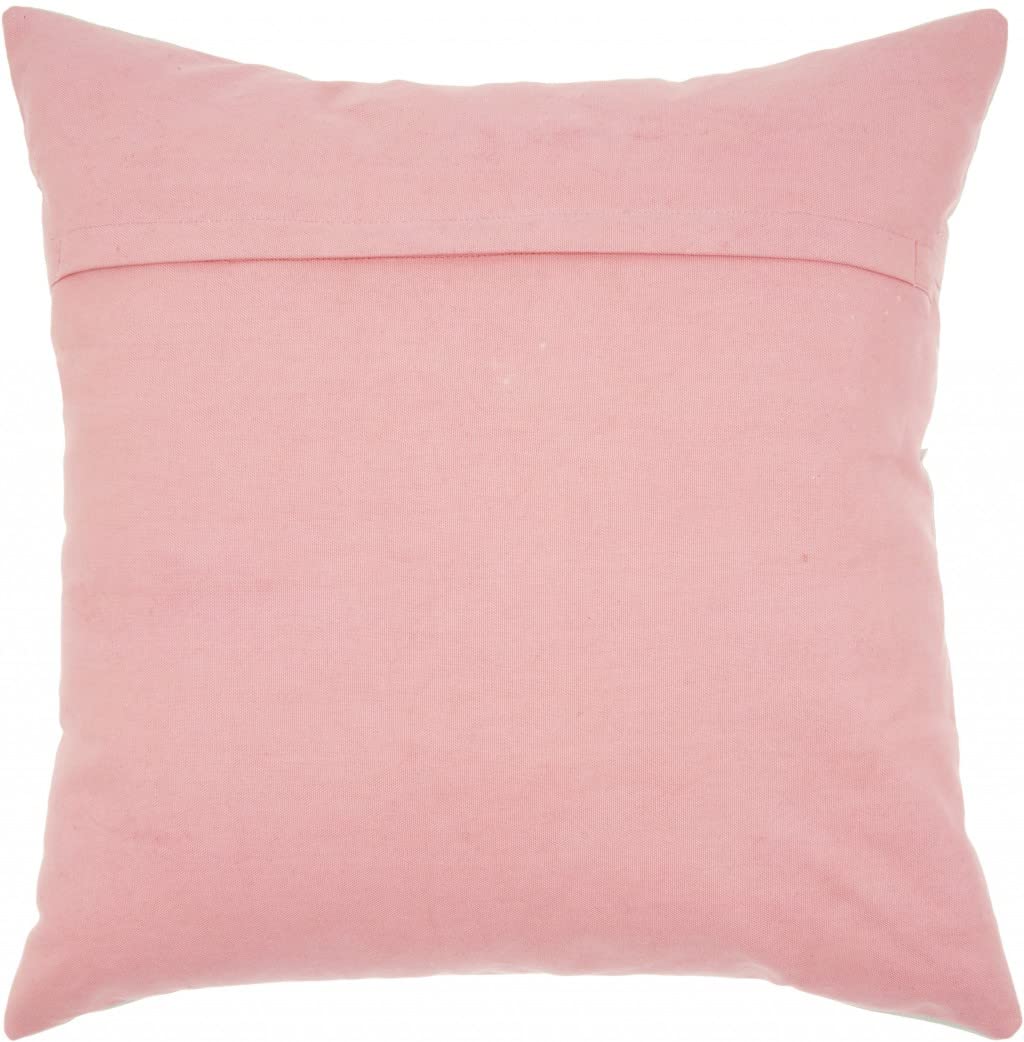 HomeRoots Grey Cotton Successful Woman Pink Decroative Throw Pillow