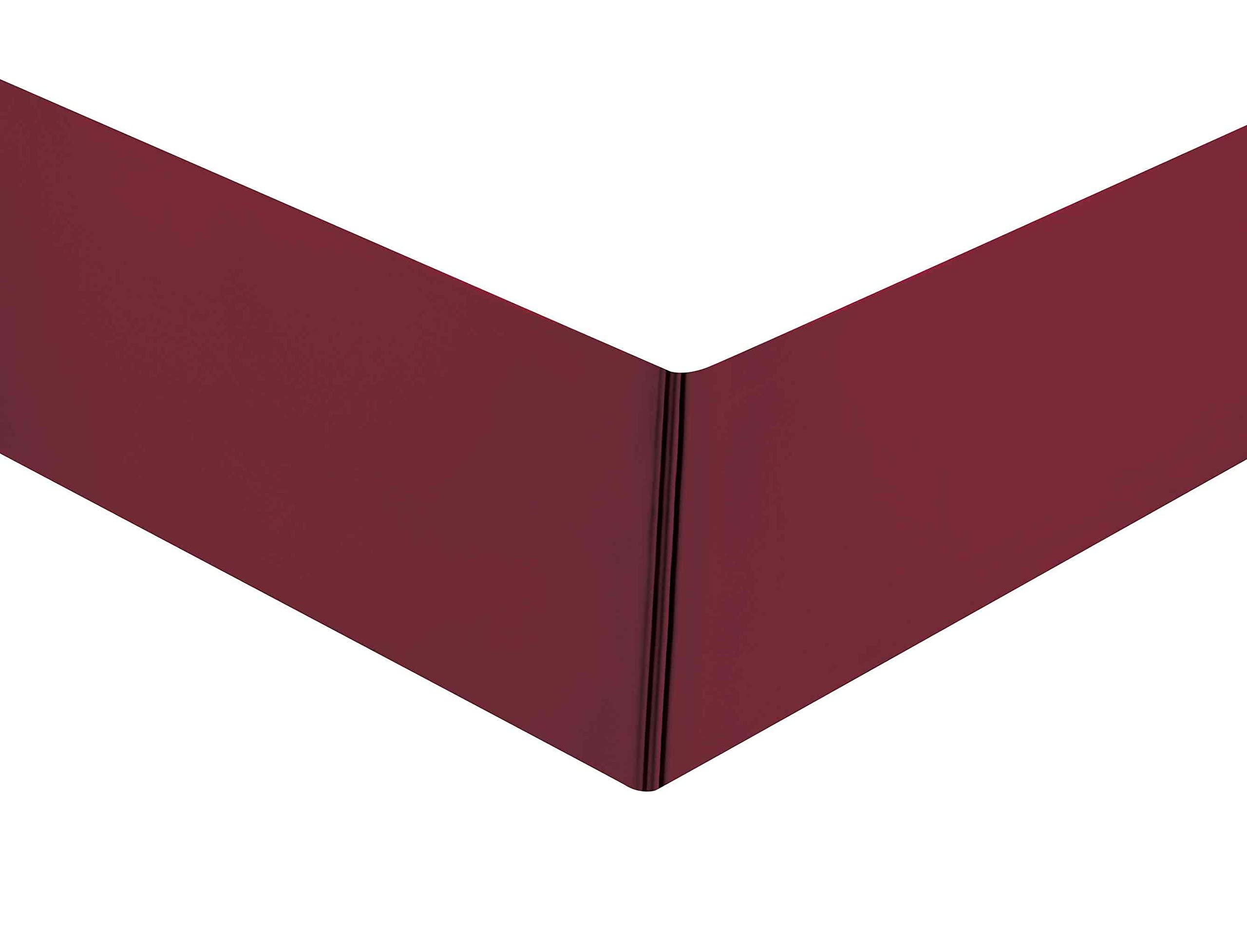 Sheets & Beyond Super Soft Solid Brushed Microfiber 14' Pleated Bed Skirt/Dust Ruffle (King Size, Burgundy)