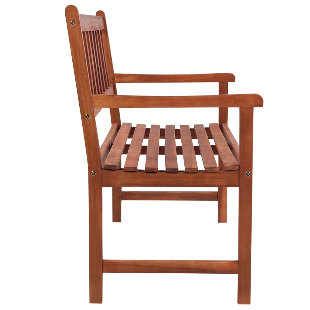 vidaXL Solid Acacia Wood Patio Bench with Bright Green Cushion - Weather-Resistant Outdoor Furniture for Garden or Patio - Easy Assembly