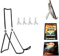 KINGDOM SOLUTIONS MADE IN USA 4-Pack Sturdy & Durable Adjustable Metal Easels to Display Books, Frames, Comics, Plates & More - 