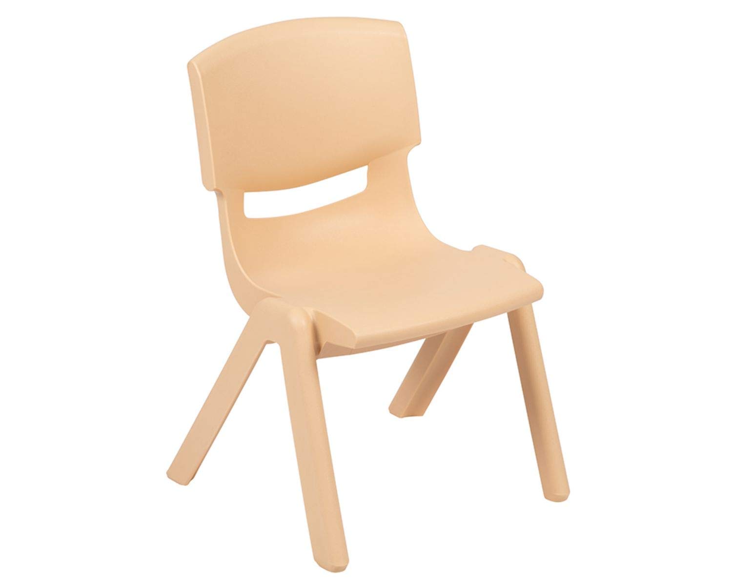 Flash Furniture Emmy 33' Round Natural Plastic Height Adjustable Activity Table Set With 4 Chairs