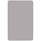 Flash Furniture Wren 36''W x 72''L Rectangular Grey Thermal Laminate Activity Table - Standard Height Adjustable Legs