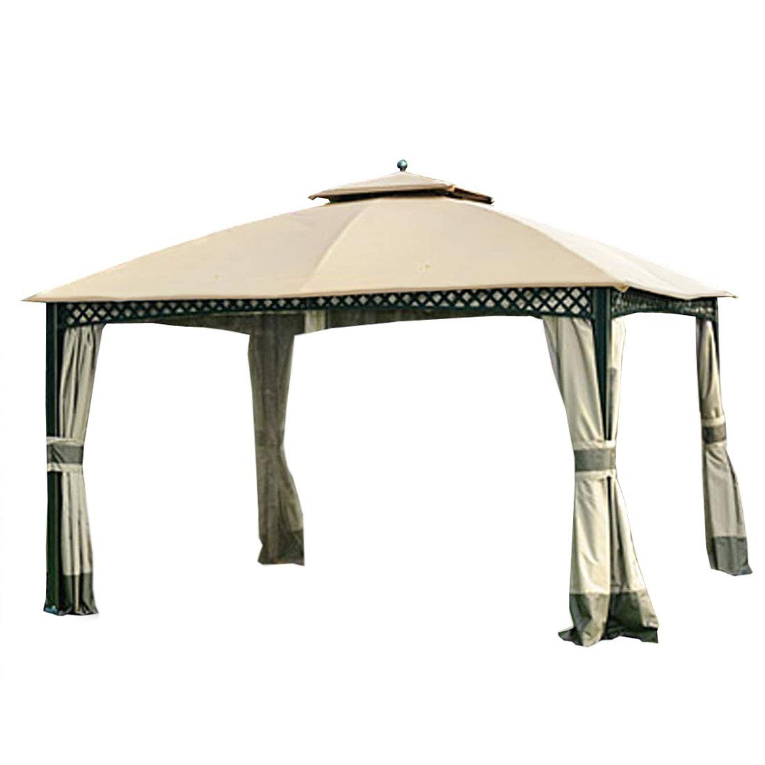 Garden Winds Replacement Canopy For The Windsor Gazebo - Standard 350 - Beige - For Models L-Gz717Pst-C, A111001701, 810213583 W