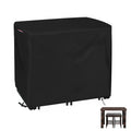 Loenel Outdoor Bar Height Table And Chair Cover, Heavy Duty Waterproof Patio Bar Set Cover For Rectangular 48' Long Bar Height