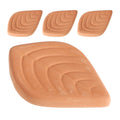 BESTOYARD Reusable Brown Sugar Softener 4pcs Leaf-shaped Terracotta Set for Food Containers Moisture Regulation Kitchen Storage