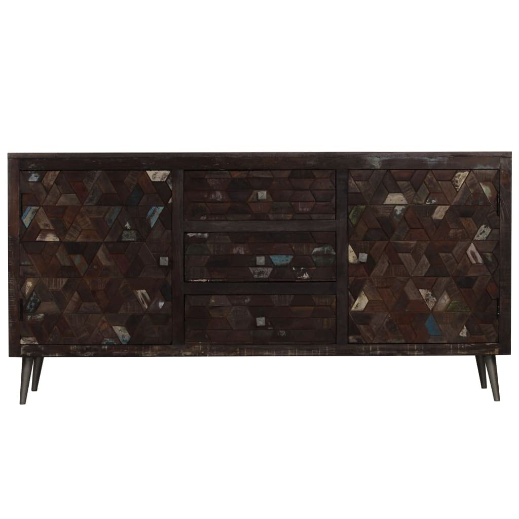 vidaXL Sideboard Solid Reclaimed Wood 63&quot;x15.7&quot;x31.5&quot;