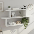 FURNEASER Wall Shelves for Living Room, Hanging Decoration & Corner Display Shelf, Modern & Stylish Bookcase Bookshelf for Home 