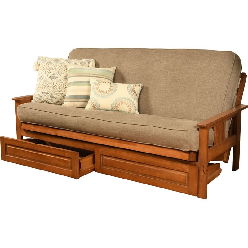 Kodiak Furniture Monterey Barbados Storage Sofa with Stone Gray Fabric Mattress