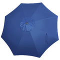 Blissun 9Ft Patio Umbrella Replacement Canopy, Market Umbrella Top, Outdoor Table Umbrella Canopy For 8 Ribs, Canopy Only (Navy