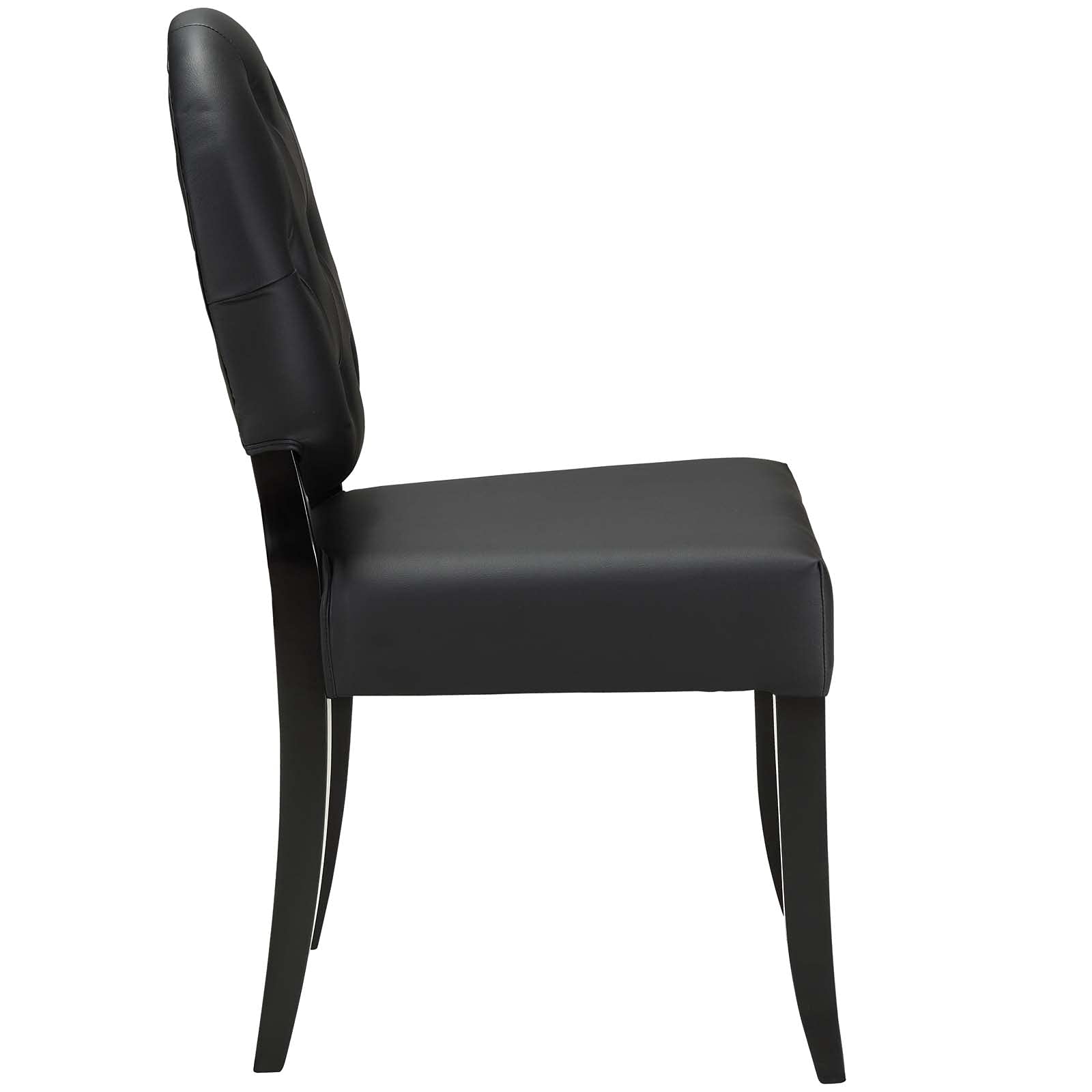 Modway Eei-815-Blk Button Black Dining Side Chair